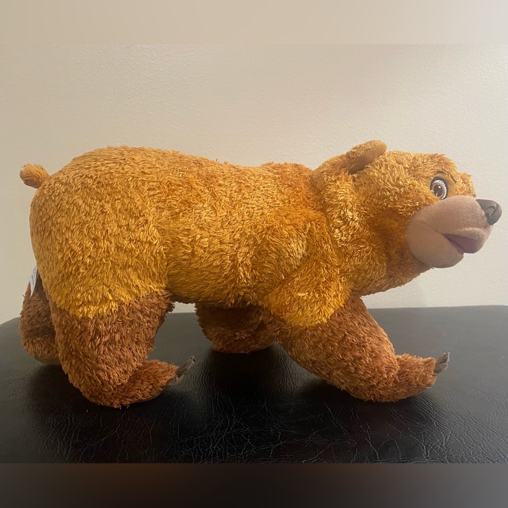 Disney 2003 Rare Brother Bear Talking Kenai / Koda Plush Hasbro 13”